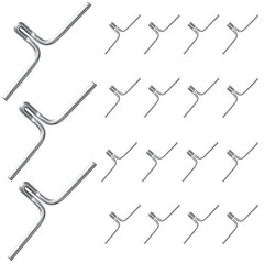 Gisafai 100 Piece Lawn Chair Webbing Clips – 8.2D x 5.1W x 0.6H in, Silver