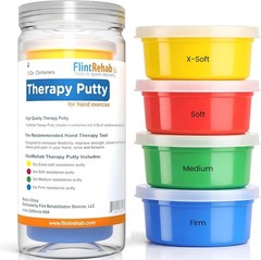 4-Pack Therapy Putty for Teens & Adults – Stress Relief & Hand Strengthening