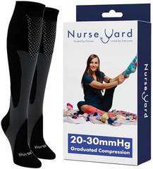 Nurse Yard Compression Socks for Women and Men | 20-30mmHg Graduated Medical …