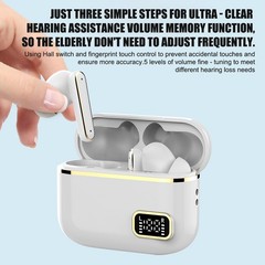 Rechargeable noise-cancelling Amplifiers in-Ear Hearing aids For the Seniors
