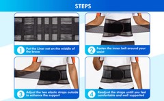 Back Brace Herniated Disc Lumbar Waist Support Belt For Lower Pain Relief Girdle
