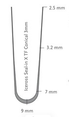 Ossur X TF Transfemoral seal in prosthetic liner. Conical profile. Size 34. New