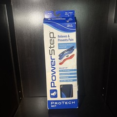 PowerStep ProTech CustomPost Orthotic Insoles Size G 10-10.5 men (open box)