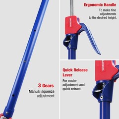 Adjustable Support Rod 2pc 3rd Hand System 18.5″-29.5″ 154lb Heavy Duty