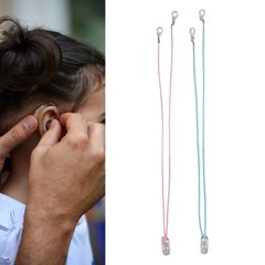 Pink Blue Hearing Amplifier Lanyard Easy Using Practical Hearing Amplifier Clip