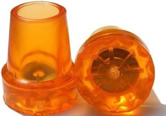 6 Pack Cane Tips 19mm 3/4″ + 7/8″ 22mm Orange Rubber End Caps Heavy Duty with Me
