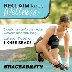 J Patella Knee Brace – Lateral Patellar Stabilizer with Medial and J-Lat Supp…