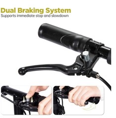 Economy Knee Scooter Foldable Walker for Foot Surgery Crutch Alternative BLACK