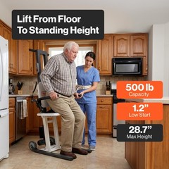 SuperHandy GoRise Electric Floor to Stand Lift – 500 Lbs Capacity, Standing A…