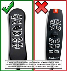Hand Control for the Mega Motion MM3702 Lift Chair
