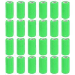 Self Adhesive Bandage Wrap 177″ x 4″, 24 Pcs Wrap Tape, Bright Green