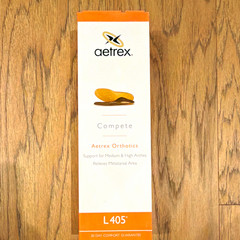 Aetrex Compete L405 Orthotic Insoles Full Length Anti-Microbial Women’s 7