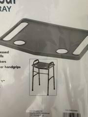 DMI Universal Walker Tray Gray Plastic 21 x 16 x 1 in 5 lb Cap 510-1083-0300