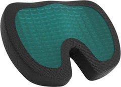 Cojín de asiento y soporte lumbar, espuma viscoelástica Cool Gel, rectangular