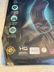 Modvel Compression Knee Brace Sleeve Size Large Pink / Blue NEW