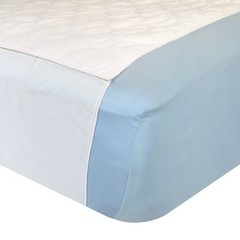 Saddle Style Absorbent Bed Pad with Tuck-in Sides (34 x 52 Inch) – Waterproof Wa