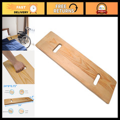 Heavy-Duty Slide Transfer Board with Handles, Mobility Aid for Seniors & Disable