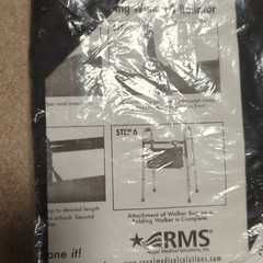 RMS (Royal Medical Solutions) Walker Bag Black New. Solutions For Daily Living