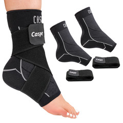 Ankle Brace Support Compression Sleeve Plantar Fasciitis Pain Relief Foot Wrap