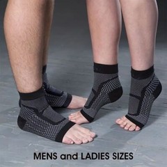 2Pairs Compression Ankle Socks Short Foot Sleeves for Plantar Fasciitis Pain USA