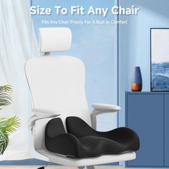 Versatile Large Cooling Gel Seat Cushion – Perfect for Long Sitting Experiences
