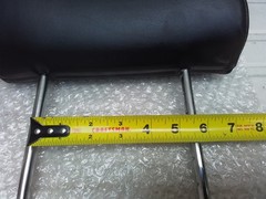 Electric Wheelchair Seat Black Head Rest 5-3/8″ inches between rods READ