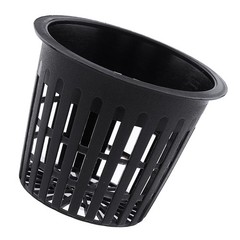 10pcs Heavy Duty Mesh Pot Net Cup Basket Hydroponic Plant Grow Clone Black AP9