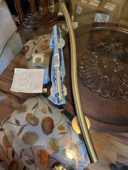 Brushed Gold Wave Grab Bars – Two bars 36″ and 18″