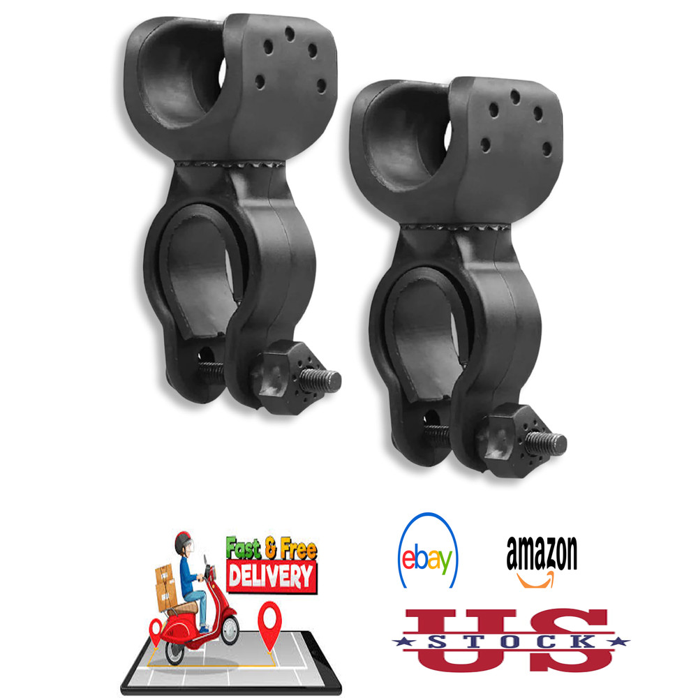 Walker Cane Holder 2PCS for Wheelchair Stroller Mobility Aid Compatible with