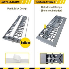 Modular Threshold Ramps for Doorways, 1″ Rise Wheelchairs Ramps for Home Indo…