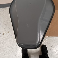 Gray Plastic Bed Pan 1200ml Portable Reusable Disinfectable Pontoon Bedpan