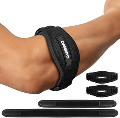 2 Pack Tennis & Golfer’s Elbow Brace, Counterforce Compression | Dual Adjusta…