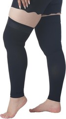 plus Size 3XL Extra Wide Ankle and Silicone Band, 20-30 Mmhg Compression Stockin