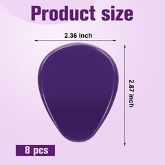 Mepase 8 Pieces Gel Ball 2.87 x 2.36 x 0.1 Inch (7.3 x 6 x 0.25 cm), Purple