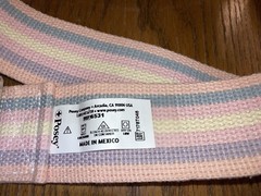 Posey 6531 54″ White Pink Blue Gait Belt Transfer Assist Cotton Web New W/o Pkg