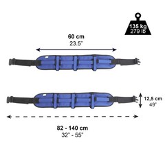 PEPE Mobility Handling Belt with 7 Comfort Handles (x2 Units), Patient Transf…