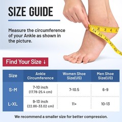 Ankle Compression Sleeve Achilles Tendonitis Ice Pack Wrap Foot Brace Support