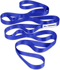 Stretch Strap with Loops for Physical Therapy Yoga Pilates Mobility Rehab
