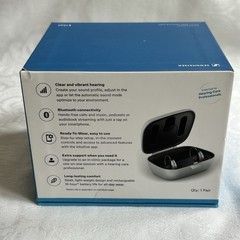 Sennheiser All Day Clear OTC Hearing Aids Set Rechargeable Bluetooth + Extras