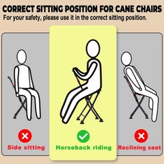 Hold 400 lbs Folding Canes with Seat, Allows Durability While Walking