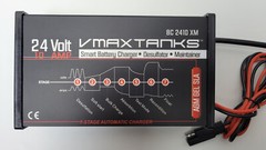 BC2410XM 24V 10A 7 Stage Smart Charger AGM Battery Maintainer for Wheelchairs