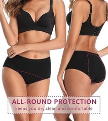 5 Pack High Absorbency Incontinence Underwear for Women Washable Leakproof Panti