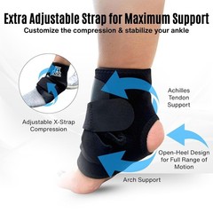 MDUB Light Ankle Brace 1 Pack – Achilles & Plantar Fasciitis Pain Relief Support