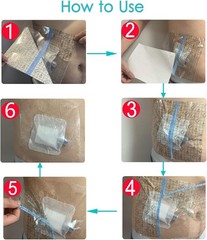 50 Pcs Waterproof Shower Protector Bandage 4X4 Inch For Chest Chemo Dialysis NEW