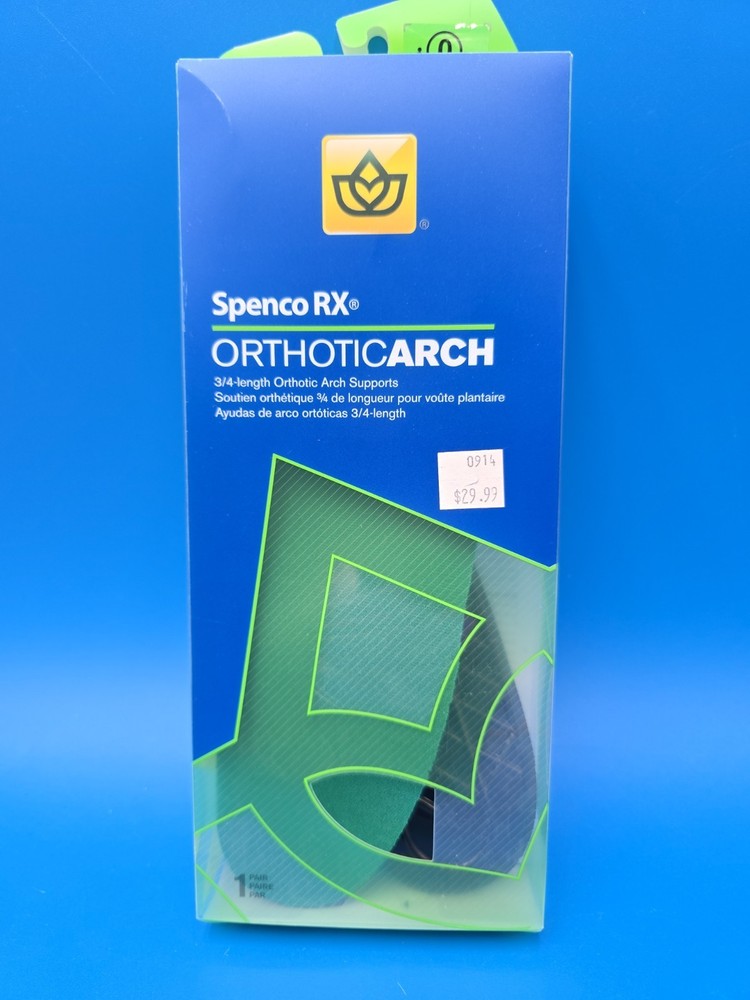 Spenco RX 3/4 Length OrthoticArch Support Shoe Insoles (0) Women’s Size 3-4