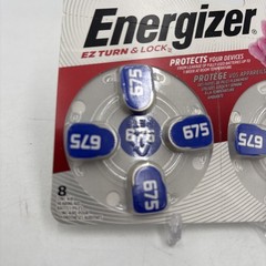 Two Packs Energizer EZ Turn & Lock 675 Hearing Aid Batteries – Sale Date 8/2024
