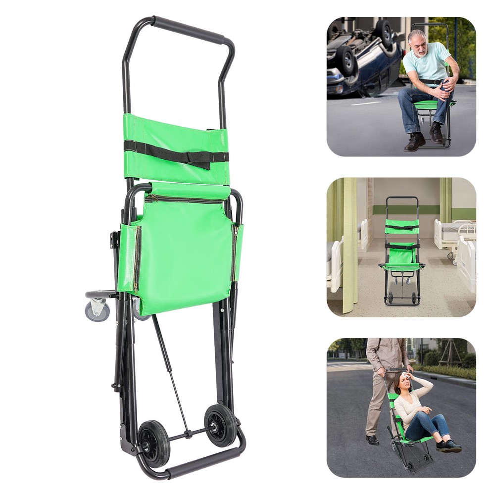 Manual Portable Transport Stair Chair Foldable Emergency Stair Chair with Wheels