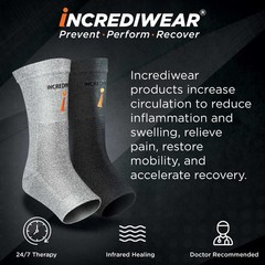 Incrediwear Ankle Sleeve – Brace for Small/Medium (Pack of 1), Black