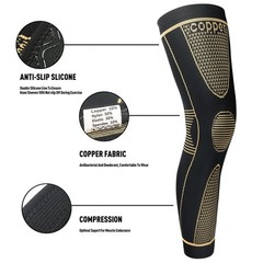 Full Leg Sleeves Long Compression Leg Sleeve Knee Sleeves Protect Leg, for Ma…