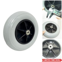 Caster Wheels 8 Inch 2 Inch Solid Rubber for Electric Wheelchair Powerchair